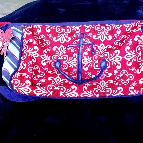 NWT Paul Brent crossbody bag with an anchor design Red white and blue - Picture 2 of 9